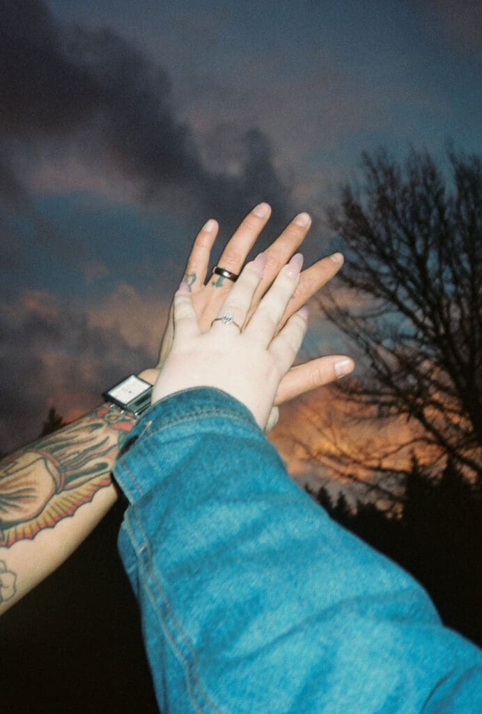 Engagement ring shots in nature