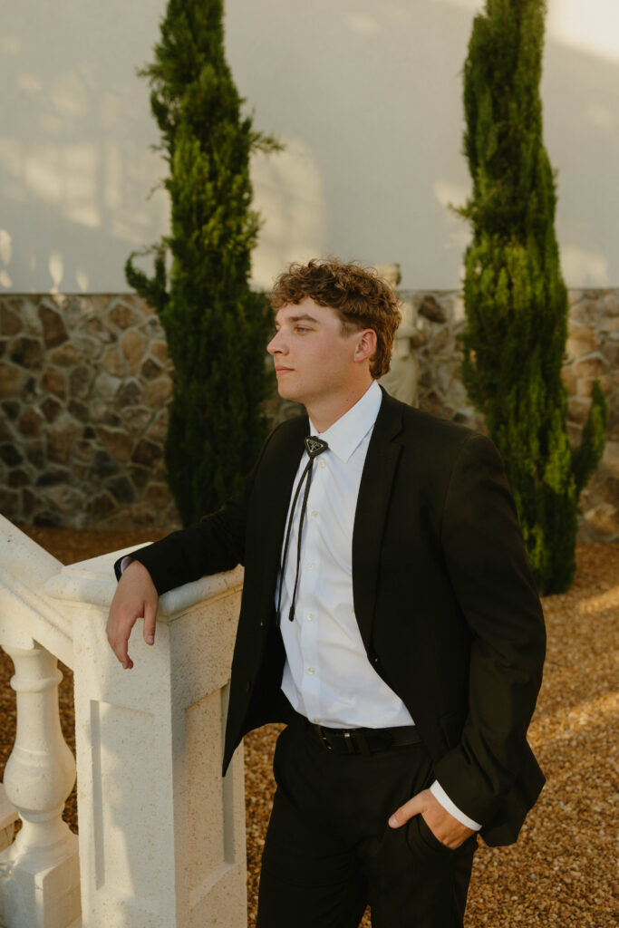 groom on wedding day 