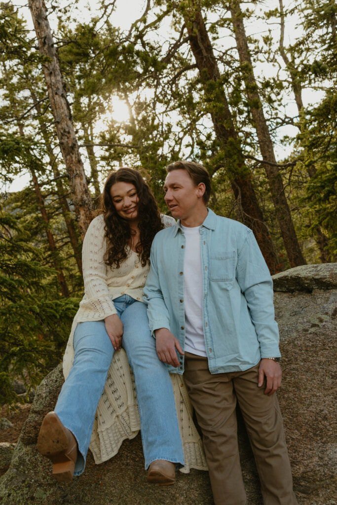 echo lake park engagement session