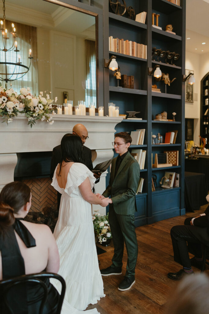 intimate lgbt wedding ceremony in denver