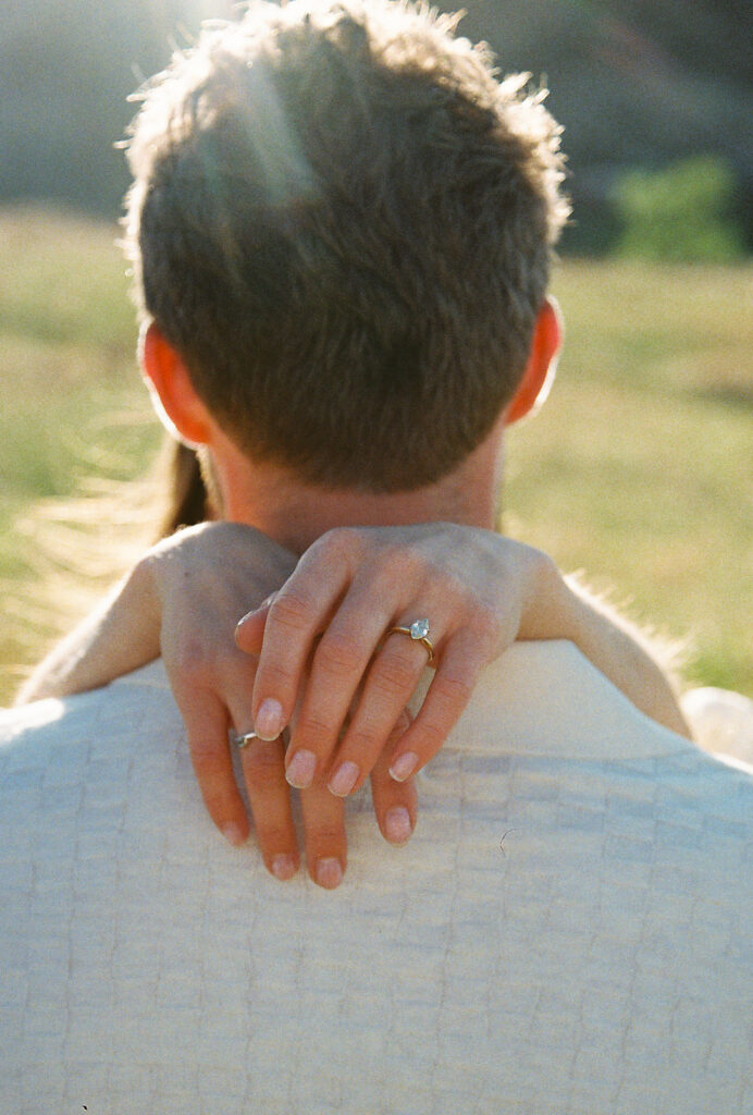 ring detail during Colorado engagement session