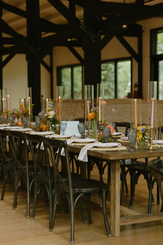 reception details colorado wedding